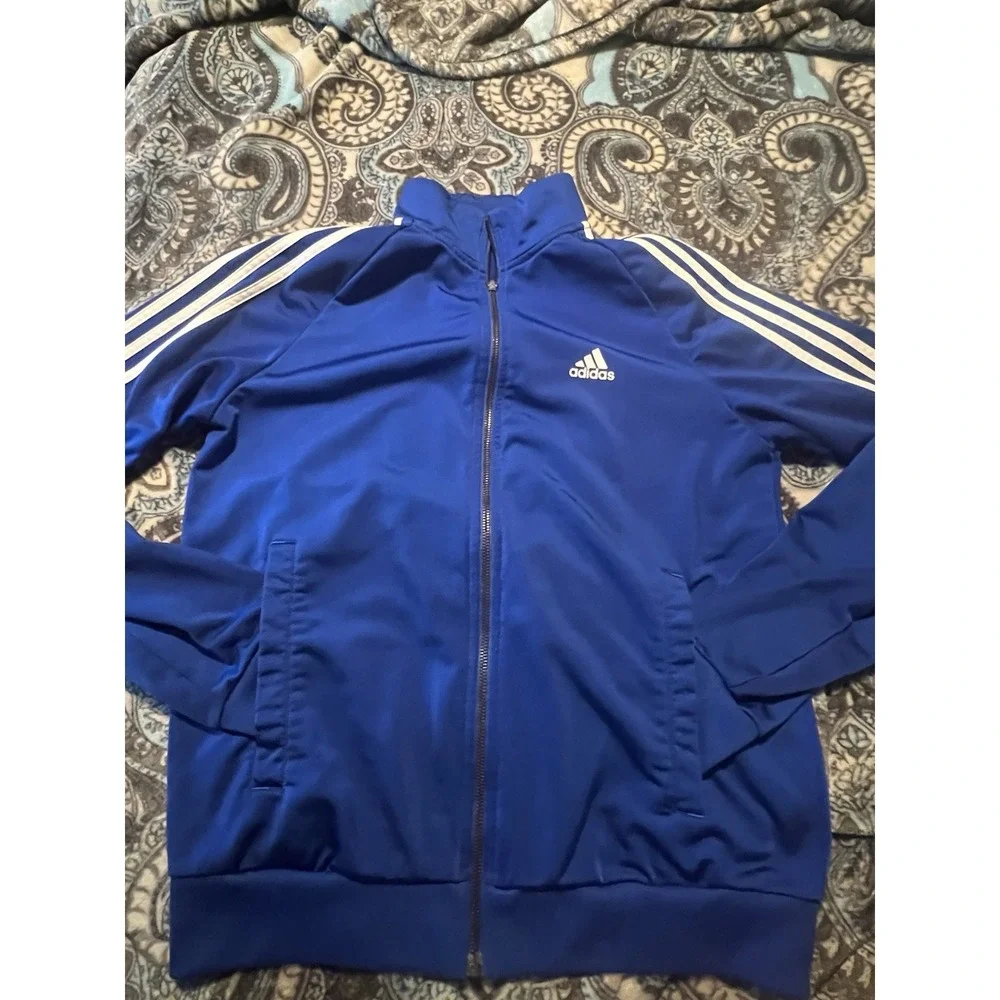 Size Medium Mens Adidas Track Jacket Blue Clean